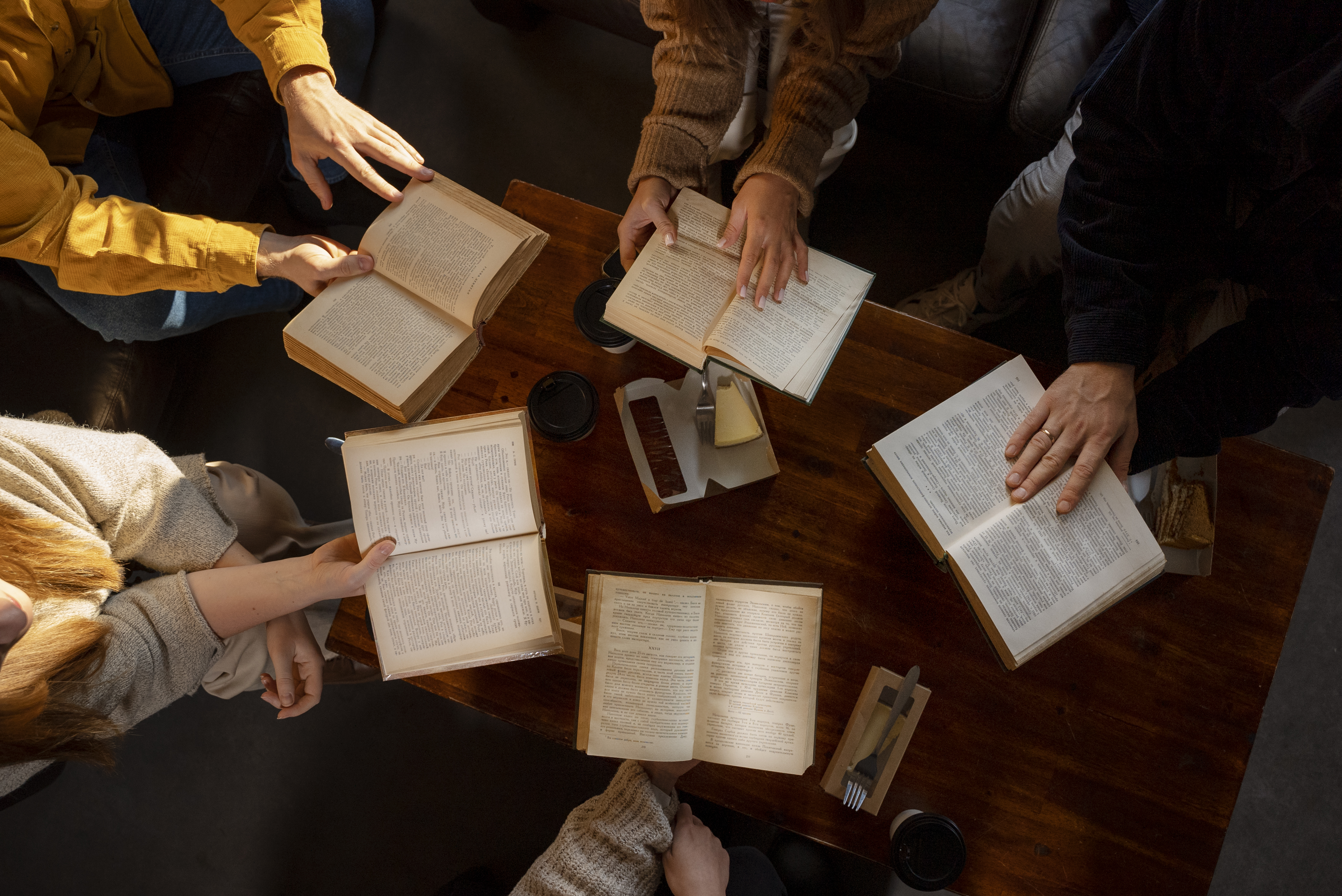 People studying Scripture together